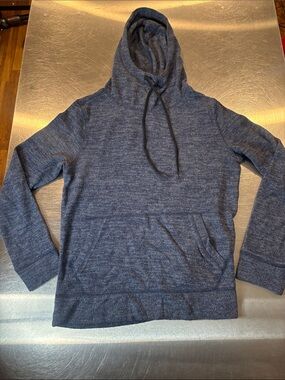 Express Men's Navy Heather Hooded Pullover